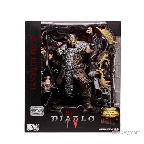 McFarlane Diablo IV Collection, Druid skulptur, dekorativt videospel figur 15 cm med tillbehör och ett hemligt leksaksvapen, för fans samlare, 14 år, Bizak (64386722) 8432752047262
