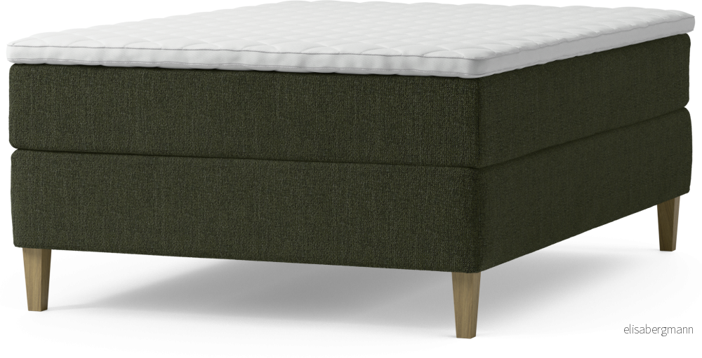 Delux Dream Kontinentalsäng, enkelsäng 140 cm med bäddmadrass och sängben dmVG1