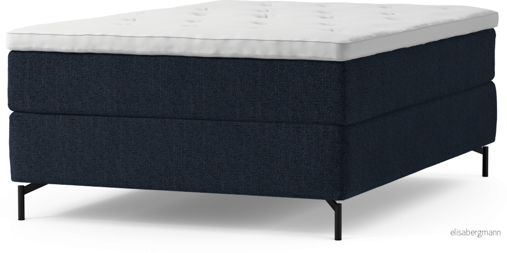 Delux Dream Kontinentalsäng, enkelsäng 140 cm med bäddmadrass och sängben k3Udo