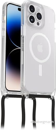 OtterBox React Necklace Case med MagSafe för iPhone 14 Pro Max, ultratunnt, skyddande skal justerbart och avtagtart halsband, testad till militärstandard, Klar Utan retailförpackning 840304726561