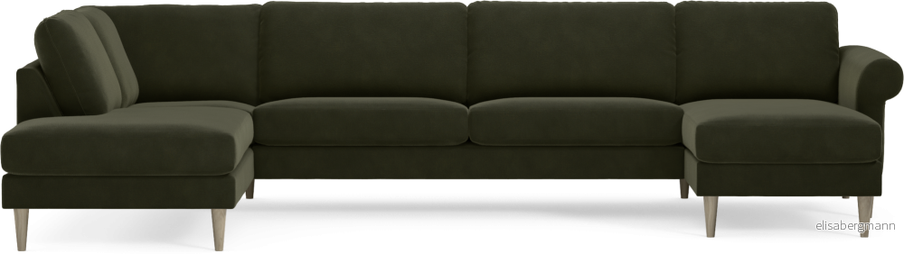 Bridge 3-sits soffa med divan vänster och schäslong höger 0agEz