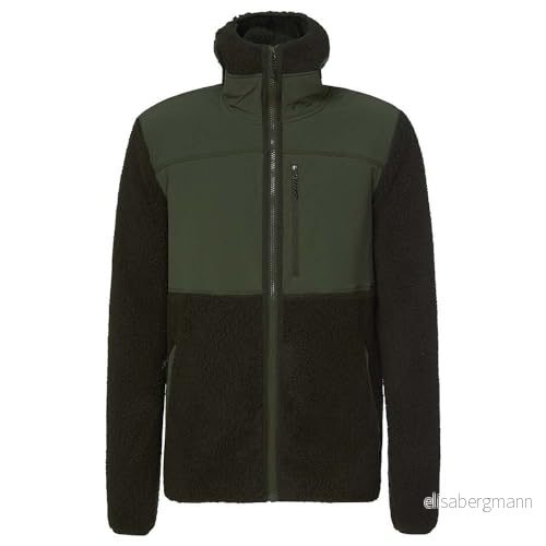 Rock Experience REMC02801 1642 SAVOONGA Hoodie FZ Man Fleece Herr Lång Tröja Kombu Green L 8057734801474