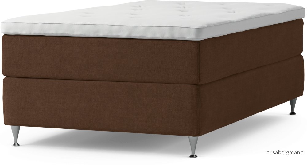Delux Dream Kontinentalsäng, enkelsäng 120 cm med bäddmadrass och sängben nlY06