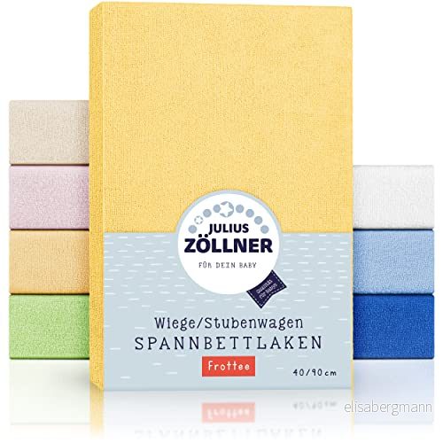 Julius Zöllner Terry Cloth monterat lakan för vaggor och bassinetter 90 x 40 cm blandade färger 4009250001368