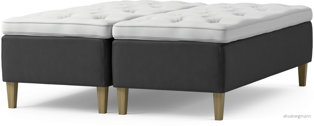 Delux Dream Ramsäng, dubbelsäng med bäddmadrass och sängben LBuPH