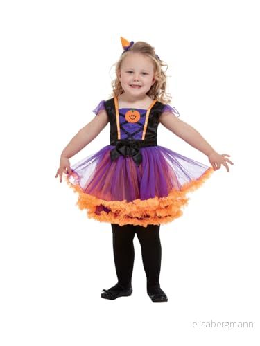 Toddler Pumpkin Witch Costume, Orange 5020570537527