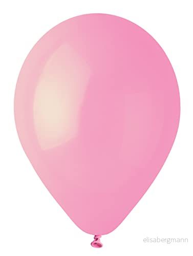 Kuvert 100 st premium naturlig latexballong G120 (Ø 33 cm/13 tum) pastellrosa 8026196344973
