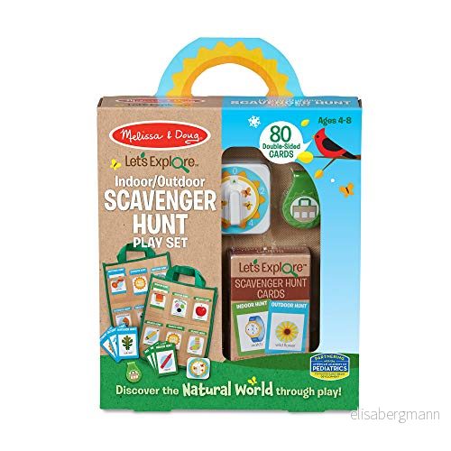 Melissa & Doug Let's Explore Inomhus/Utomhus Scavenger Hunt Set Låtsaslek 4+ Present till pojke eller flicka 772408196