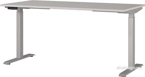 Germania skrivbord 7908-643, i kashmir/silver, EL. Höjdjusterbar, 160 x 120 80 cm (B H D) 4005949791435