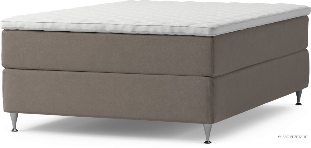 Delux Dream Kontinentalsäng, enkelsäng 140 cm med bäddmadrass och sängben oNO28