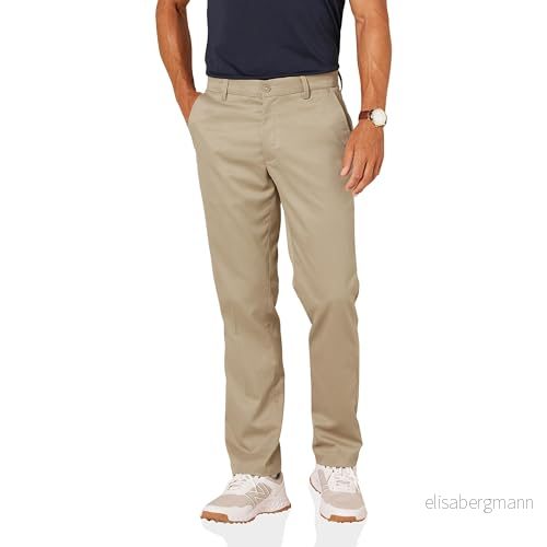 Amazon Essentials mäns rak passform stretchgolfbyxor, kaki brun, 31 B x 32 L 195111827476