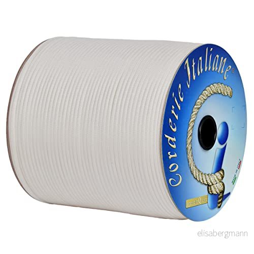 Paracord 550 Type III Basic, vit 4 mm 30 mt, 7 trådar, 100% Tillverkad i Italien 006078685 Corderie Italiane 8030959078685