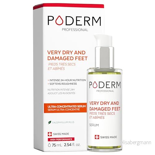 MYCKET TORRA och SKADADE FÖTTER Reparerar näring intensivt under 24 timmar Synligt återställda fötter på 7 dagar 100% Naturliga ingredienser Fotvård Swiss Made 7640178212312