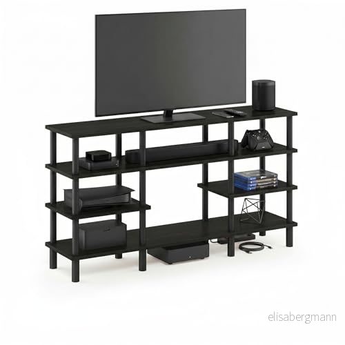 Furinno Verktygslösa TV ställ, trä, espresso/svart, en storlek 810006771299