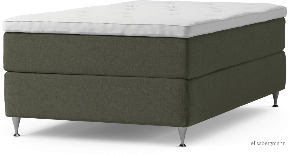 Delux Dream Kontinentalsäng, enkelsäng 120 cm med bäddmadrass och sängben 0Ssau