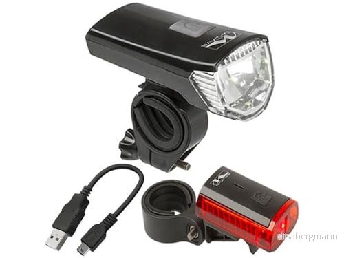 M Wave ATLAS K11 USB 28 lux LED set, svart, en storlek 887539018382