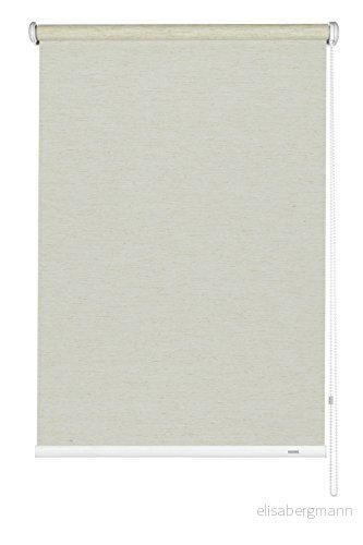 GARDINIA rullgardin med sidodrag, Tak , vägg eller nischinstallation, Ej genomskinlig men ljuset släpps in, Monteringsmaterial ingår, Färg: silvalin natur, 142 x 180 cm (BxH) 4003018715993