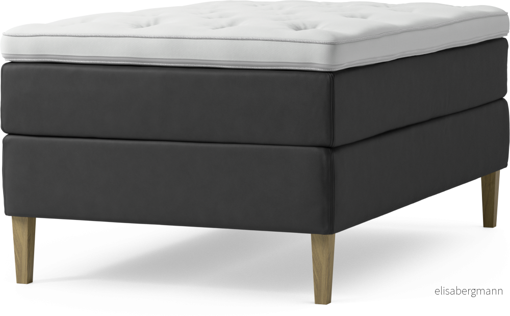 Delux Dream Kontinentalsäng, enkelsäng 120 cm med bäddmadrass och sängben dflPt