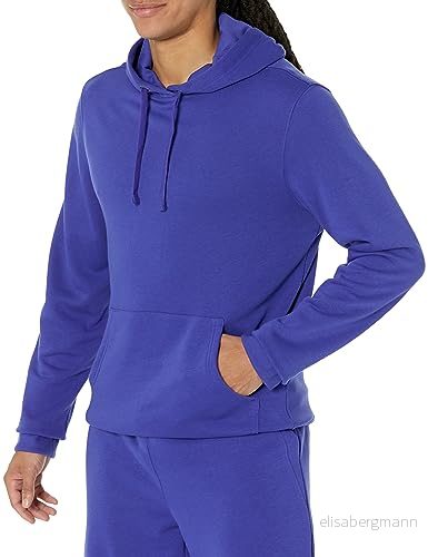 Amazon Essentials lättviktig långärmad fransk frottétröja för män (finns i stor och lång), kungsblå, Large 196433875756