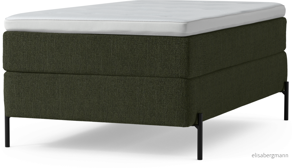 Delux Dream Kontinentalsäng, enkelsäng 120 cm med bäddmadrass och sängben RHYVz