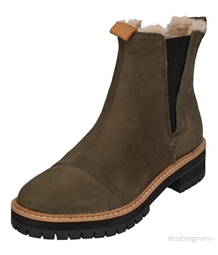 TOMS Kvinnor Dakota Boot_Water Resistant, Stövlar Dam, Olive, 35.5 EU 195703025327