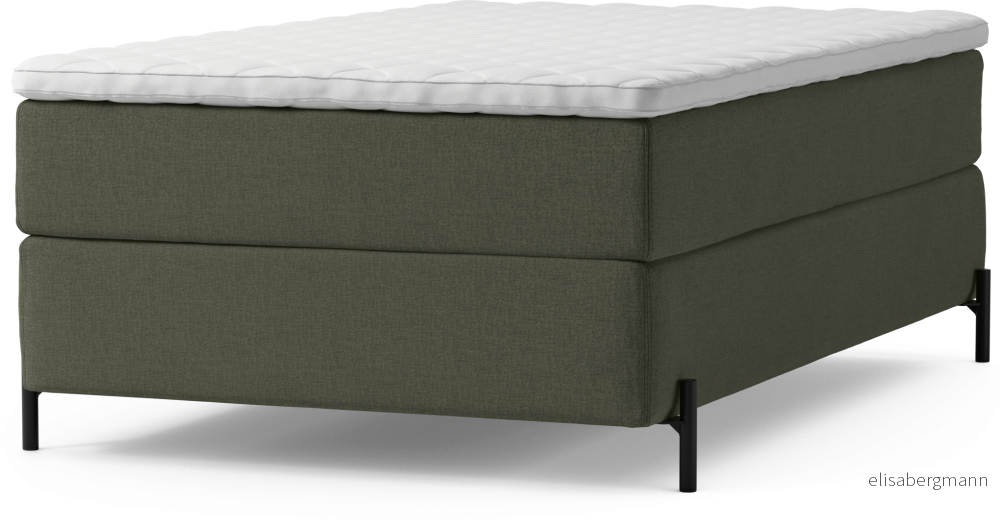 Delux Dream Kontinentalsäng, enkelsäng 120 cm med bäddmadrass och sängben IGvmu