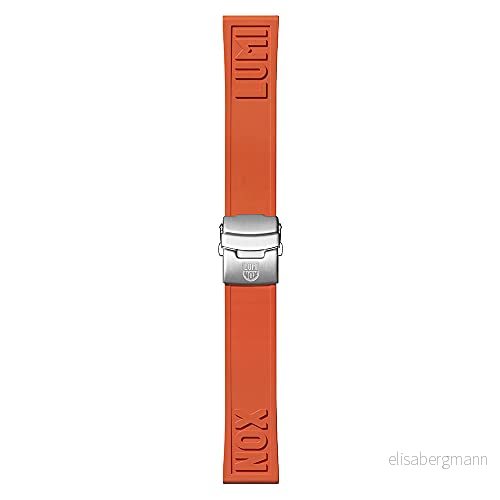 Luminox män gummi klockarmband FP2406.35Q, Orange, En storlek, Klassisk 7611382600325