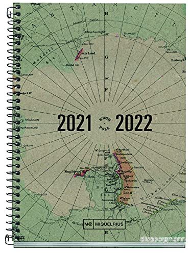 Miquelrius Skolans agenda 2021 2022, Aktiv storlek 11,7 x 17,4 cm, Semana Vista, Återvunnen karta, Spanska språket 8422593260784