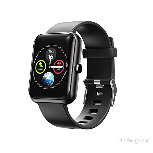 Hi5 S20 Fitness armband Tracker Watch SmartWatch med IP68 vattentät, aktivitetsspårare puls, sömnmonitor, rörelsepåminnelse, kaloriräknare och påminnelsesvart, 10433EU 841930146563