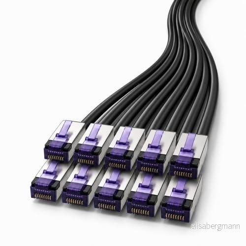 1aTTack.de 0,5 m CAT6a Superflex Ethernet Gigabit LAN nätverkskabel RJ45 CAT6 A patchkabel 10 000 Mbit s SFTP PIMF 500 MHz kompatibel med CAT5 svart stycken 4250344808060 1aTTack.de 0,5 m CAT6a Superflex Ethernet Gigabit LAN nätverkskabel RJ45 CAT6 A patchkabel 10 000 Mbit s SFTP PIMF 500 MHz kompatibel med CAT5 svart stycken 4250344808060