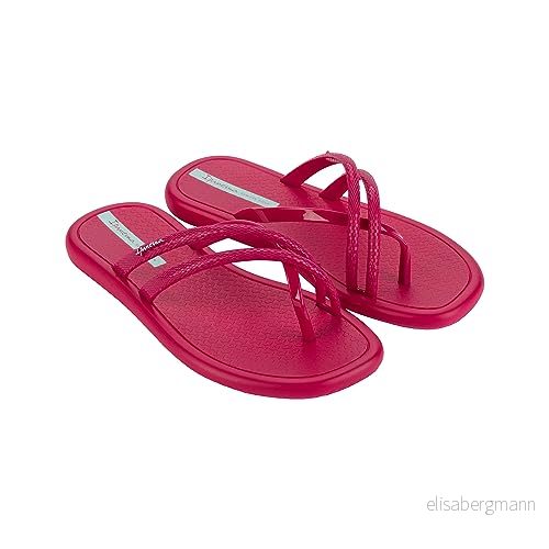 Ipanema dam MEU SOL RASTEIRA AD Flipflop, mörk rosa/grön, 36 EU, Mörkrosa grön, EU 4060628367516