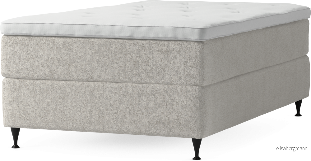 Delux Dream Kontinentalsäng, enkelsäng 120 cm med bäddmadrass och sängben b3ikS