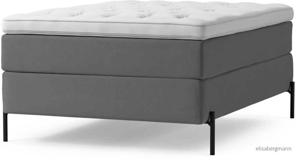 Delux Dream Kontinentalsäng, enkelsäng 140 cm med bäddmadrass och sängben S4R1Q