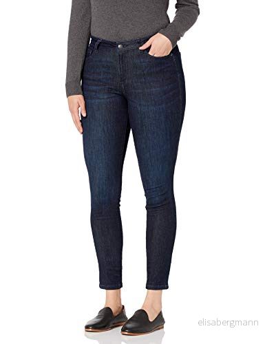 Amazon Essentials välvda jeans för dam, mörktvättade, 36 lång längd 194223936427