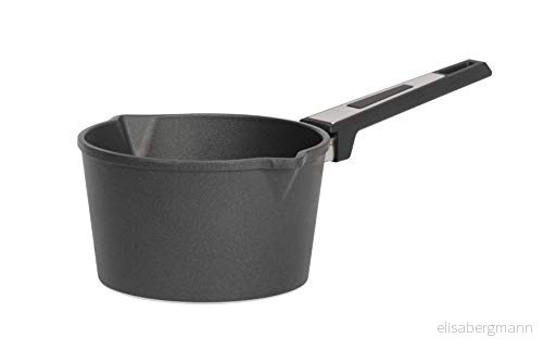 SKK 2581 titan induktion, gjutgryta ø28 cm, antihäftbelagd gryta, induktionsvänlig, keramisk förstärkt, med sidohandtag, ugnsbeständig, Made in Germany 4023994025817