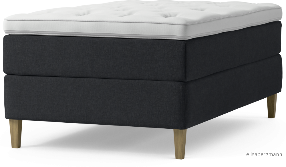 Delux Dream Kontinentalsäng, enkelsäng 120 cm med bäddmadrass och sängben Du1hz