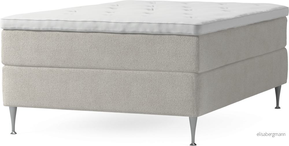 Delux Dream Kontinentalsäng, enkelsäng 140 cm med bäddmadrass och sängben Rn9de