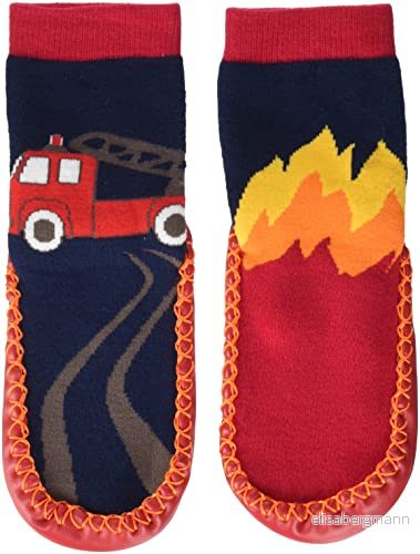 Playshoes Hüttenschuhe Feuerwehr unisex - barn Toffel, Marin, 20/21 EU 4010952565195