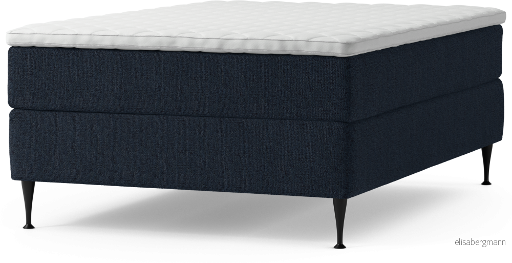 Delux Dream Kontinentalsäng, enkelsäng 140 cm med bäddmadrass och sängben a3ALI