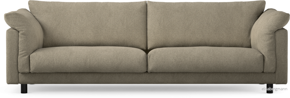 Cherrie 4-sits soffa, fast klädsel RvN0b