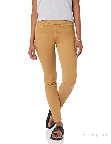 Amazon Essentials kvinnors stretch pull on jegging (finns i plusstorlek), ljus kamel, 6 kort 196433123000