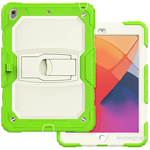 iPad Air4 10.9 2020 med stöd, hållbar, hybrid, stötande, resistent, silikonskydd för tre lager barn (blå akiano) 755985003668