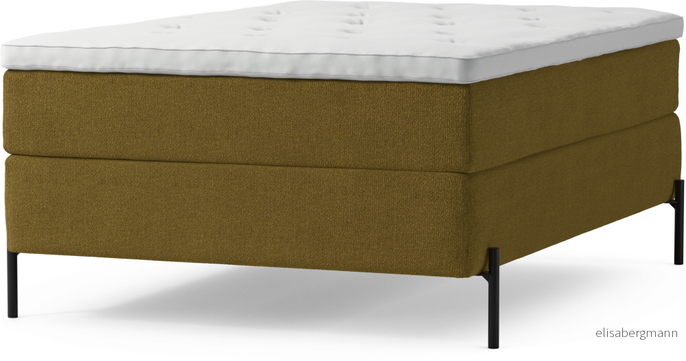 Delux Dream Kontinentalsäng, enkelsäng 140 cm med bäddmadrass och sängben N1A6W