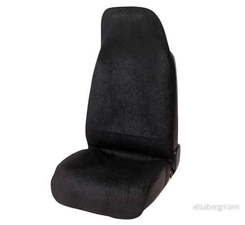 Auto Accessori Lupex Universal framsätesskydd för bil och skåpbil, svart, halkfritt, förar passagerarsäte, skydd fitness svett, smuts eller hundhår (x1) 8059777652211