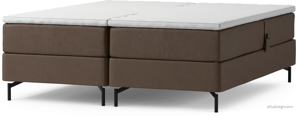 Delux Dream Ställbar säng, dubbelsäng med bäddmadrass och sängben Dp7Pu
