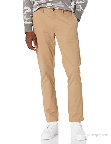 Amazon Essentials herr Skinny Fit casual stretch chino byxa, mörk kakibrun, 38 B x 28 L 193548338718
