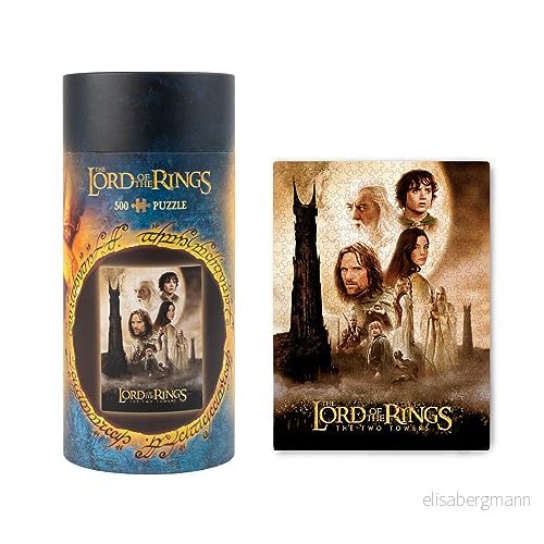 Grupo Erik The Lord Of Rings Puzzle 500 Piece Jigsaw Puzzles 24 x 17 inches 61 45.7 cm Rings: Two Towers Includes Gift Box & Poster Gifts 8435497290825