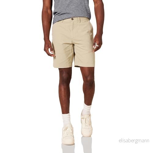 Amazon Essentials Herr Slim Fit 9 tum kort, kakibrun, 30 191770908235
