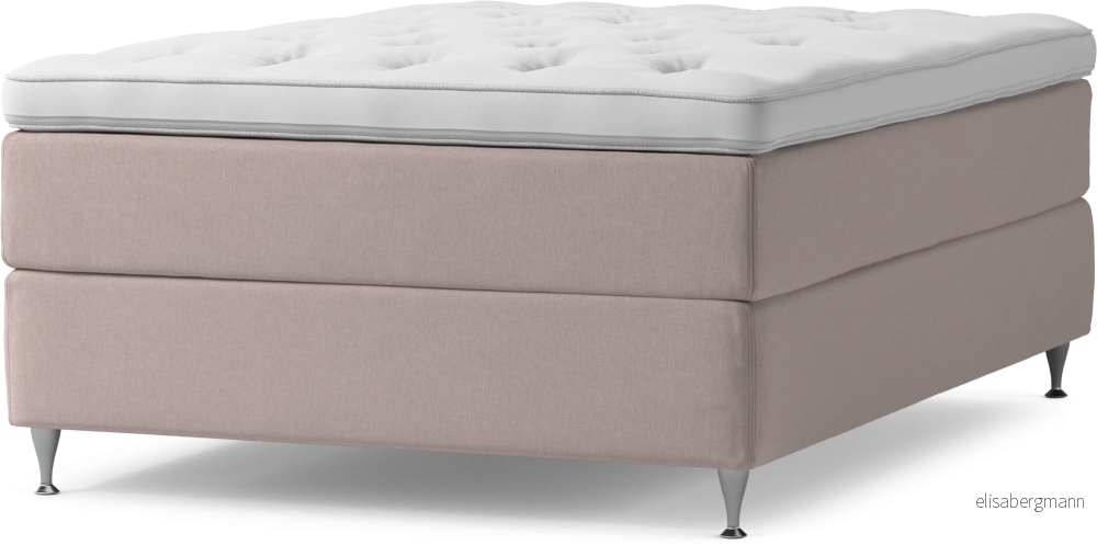 Delux Dream Kontinentalsäng, enkelsäng 140 cm med bäddmadrass och sängben KRv8W