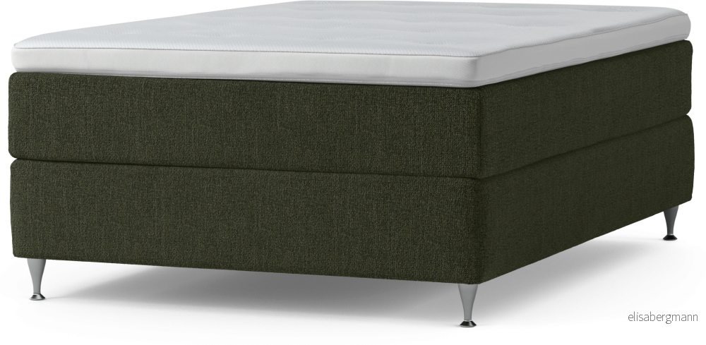 Delux Dream Kontinentalsäng, enkelsäng 140 cm med bäddmadrass och sängben x6Yhg